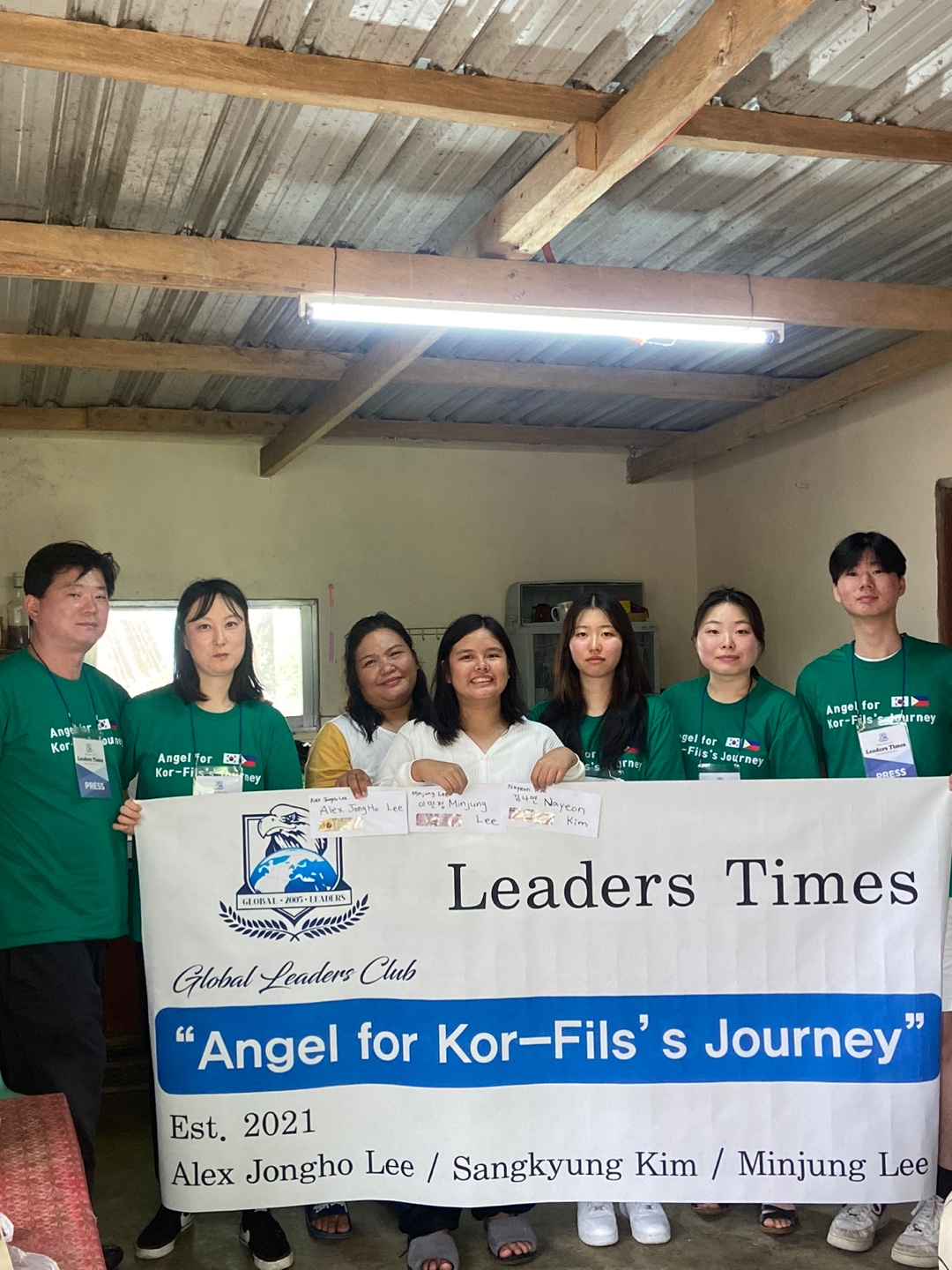 Visiting a family we support in the Philippines, one of the households Angels for the Journey accompanies with tuition and school supplies.